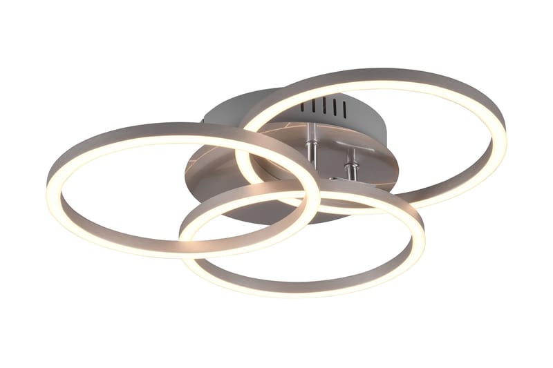 Trio Lighting Circle LED plafond børstet stål - Belysning - Innendørsbelysning & Lamper - Kjøkkenlampe - Taklampe kjøkken