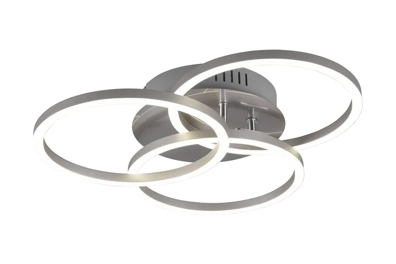 Trio Lighting Circle LED plafond børstet stål - Belysning - Innendørsbelysning & Lamper - Kjøkkenlampe - Taklampe kjøkken