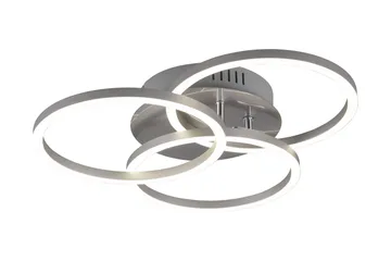 Trio Lighting Circle LED plafond børstet stål - Belysning - Innendørsbelysning & Lamper - Kjøkkenlampe - Taklampe kjøkken
