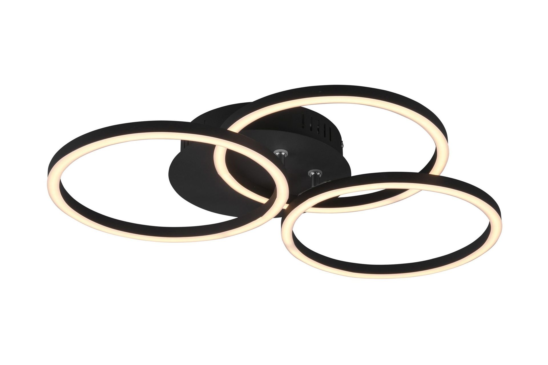 Trio Lighting Circle LED plafond matt svart -