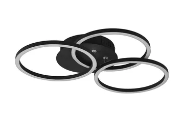 Trio Lighting Circle LED plafond matt svart - Belysning - Innendørsbelysning & Lamper - Kjøkkenlampe - Taklampe kjøkken