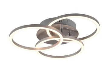 Trio Lighting Circle LED plafond børstet stål - Belysning - Innendørsbelysning & Lamper - Kjøkkenlampe - Taklampe kjøkken