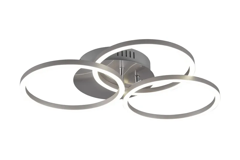 Trio Lighting Circle LED plafond børstet stål - Belysning - Innendørsbelysning & Lamper - Kjøkkenlampe - Taklampe kjøkken
