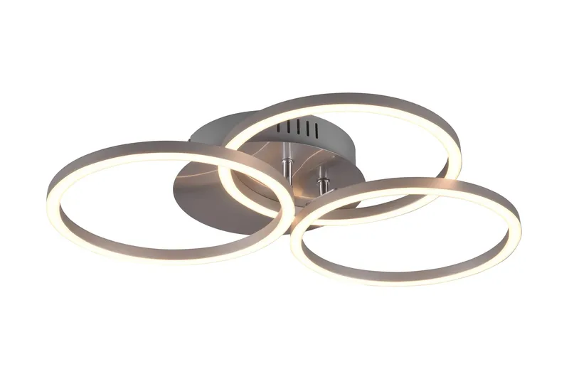Trio Lighting Circle LED plafond børstet stål - Belysning - Innendørsbelysning & Lamper - Kjøkkenlampe - Taklampe kjøkken