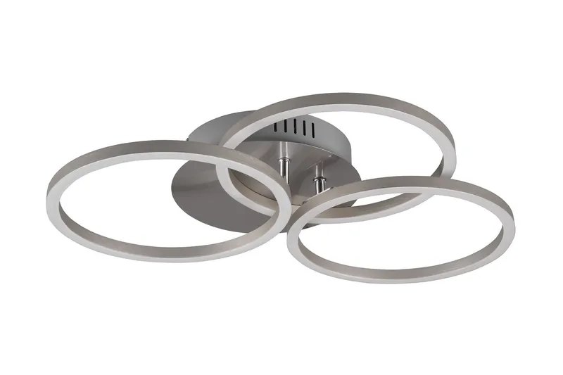 Trio Lighting Circle LED plafond børstet stål - Belysning - Innendørsbelysning & Lamper - Kjøkkenlampe - Taklampe kjøkken