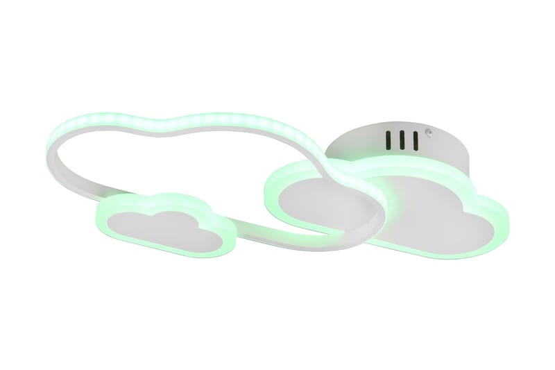 Trio Lighting Cloudy LED plafond matt hvit RGBW - Belysning - Innendørsbelysning & Lamper - Kjøkkenlampe - Taklampe kjøkken