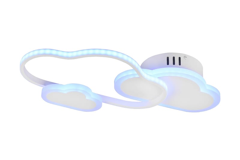 Trio Lighting Cloudy LED plafond matt hvit RGBW - Belysning - Innendørsbelysning & Lamper - Kjøkkenlampe - Taklampe kjøkken