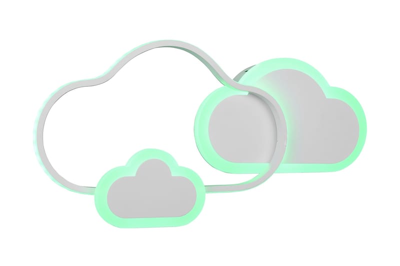 Trio Lighting Cloudy LED plafond matt hvit RGBW - Belysning - Innendørsbelysning & Lamper - Kjøkkenlampe - Taklampe kjøkken