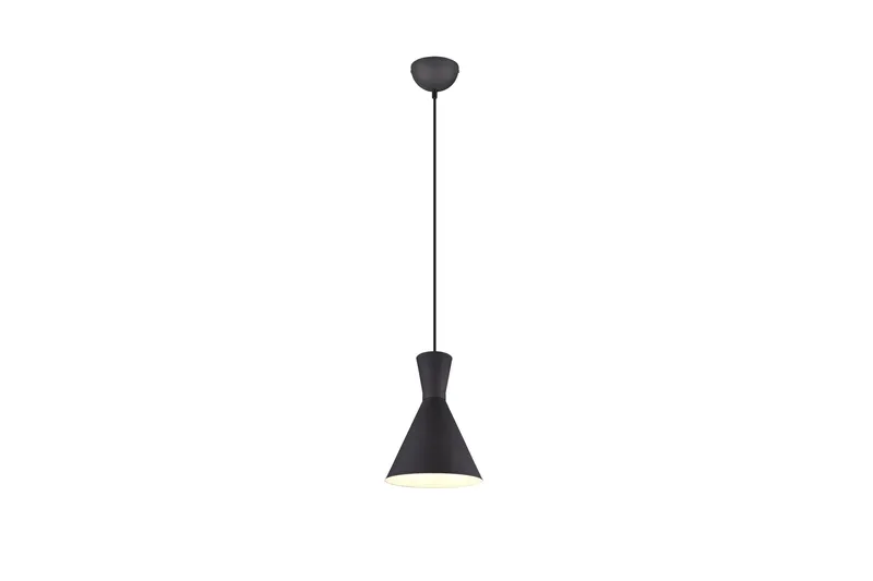 Trio Lighting Enzo taklampe E27 matt sort, Matt svart