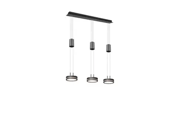 Trio Lighting Franklin LED taklampe 3L antrasitt - Belysning - Innendørsbelysning & Lamper - Kjøkkenlampe - Taklampe kjøkken