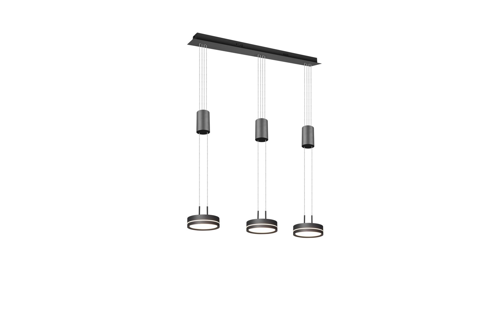 Trio Lighting Franklin LED taklampe 3L antrasitt - Belysning - Innendørsbelysning & Lamper - Kjøkkenlampe - Taklampe kjøkken