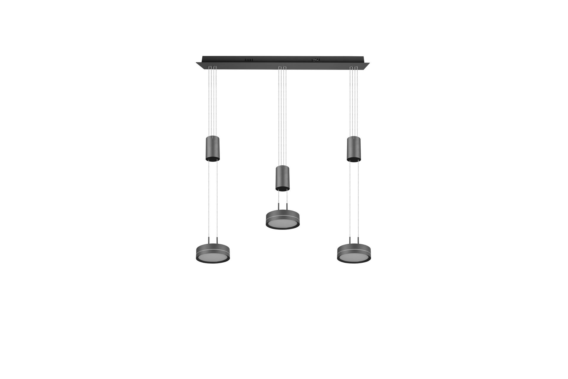 Trio Lighting Franklin LED taklampe 3L antrasitt - Belysning - Innendørsbelysning & Lamper - Kjøkkenlampe - Taklampe kjøkken