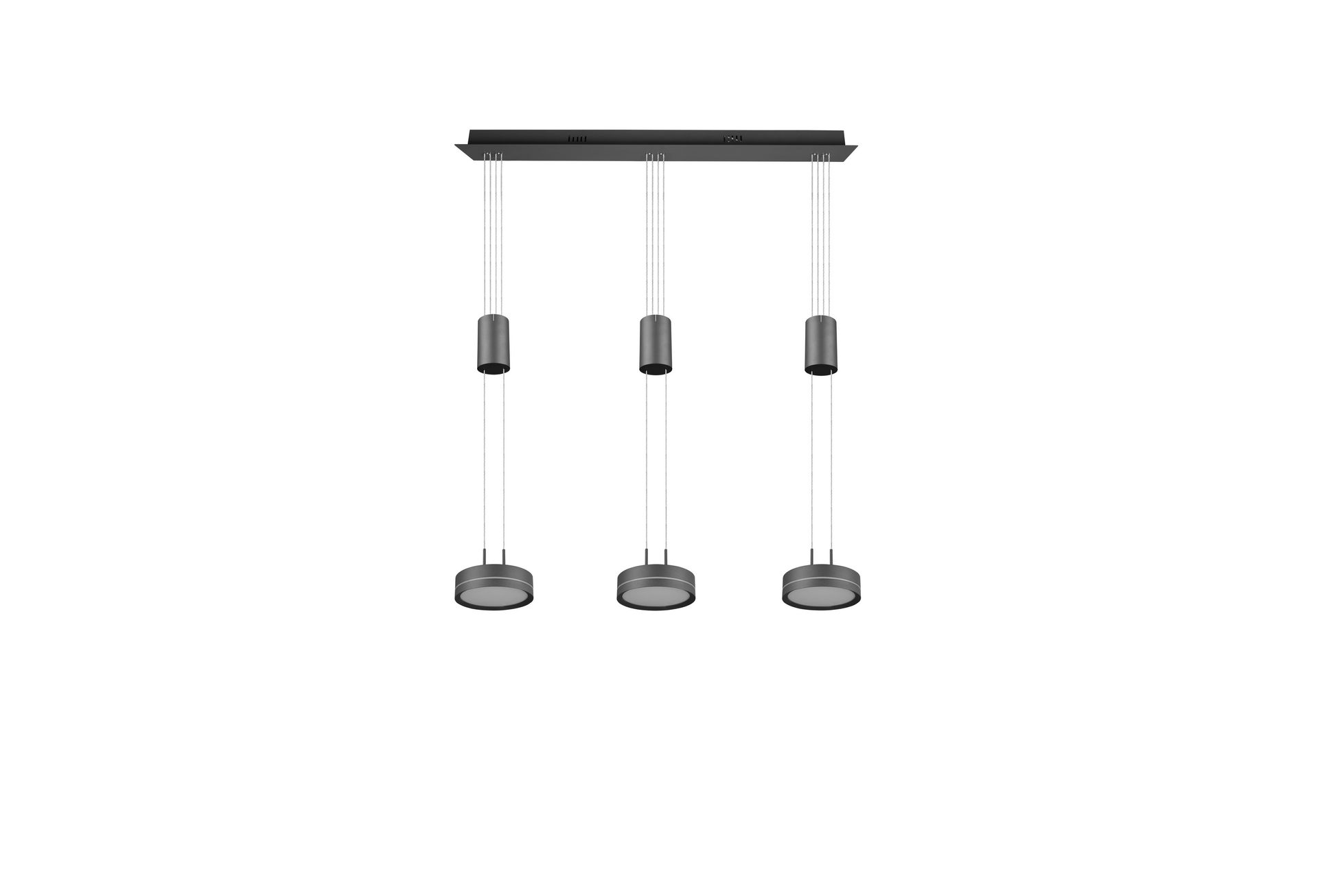 Trio Lighting Franklin LED taklampe 3L antrasitt - Belysning - Innendørsbelysning & Lamper - Kjøkkenlampe - Taklampe kjøkken