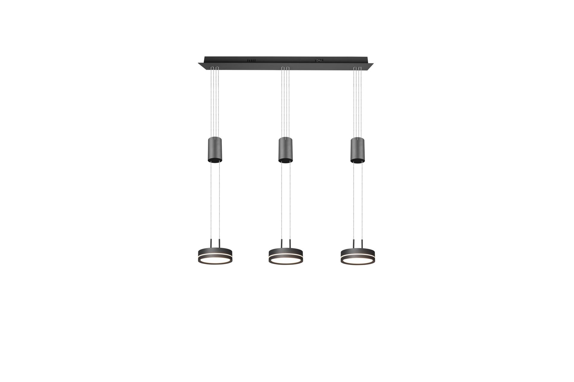 Trio Lighting Franklin LED taklampe 3L antrasitt - Belysning - Innendørsbelysning & Lamper - Kjøkkenlampe - Taklampe kjøkken