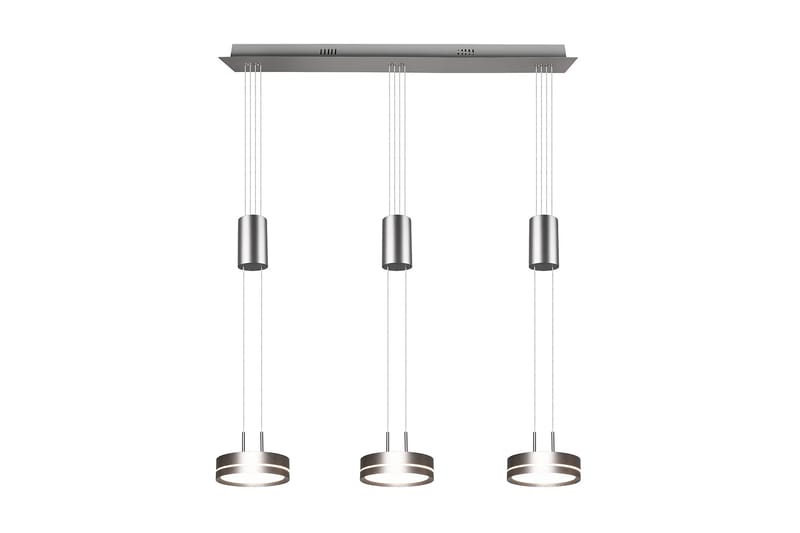 Trio Lighting Franklin LED taklampe 3L børstet stål - Belysning - Innendørsbelysning & Lamper - Kjøkkenlampe - Taklampe kjøkken