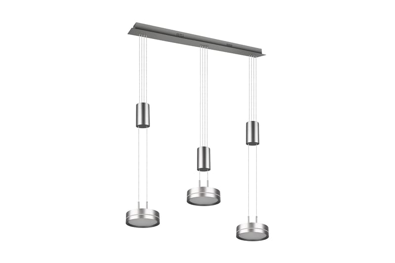 Trio Lighting Franklin LED taklampe 3L børstet stål - Belysning - Innendørsbelysning & Lamper - Kjøkkenlampe - Taklampe kjøkken