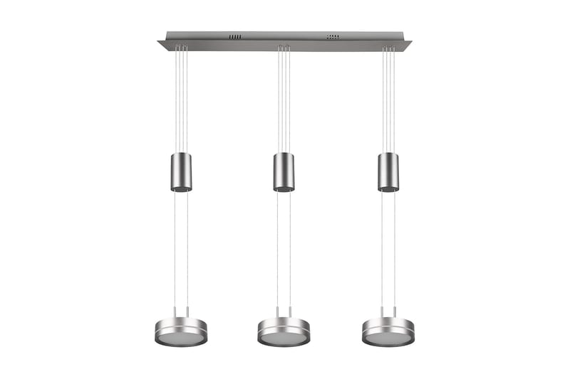 Trio Lighting Franklin LED taklampe 3L børstet stål - Belysning - Innendørsbelysning & Lamper - Kjøkkenlampe - Taklampe kjøkken