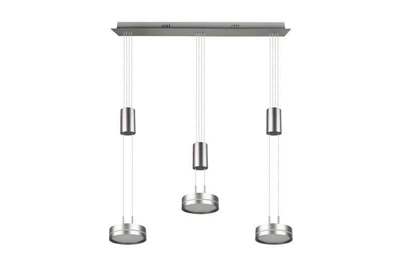Trio Lighting Franklin LED taklampe 3L børstet stål - Belysning - Innendørsbelysning & Lamper - Kjøkkenlampe - Taklampe kjøkken
