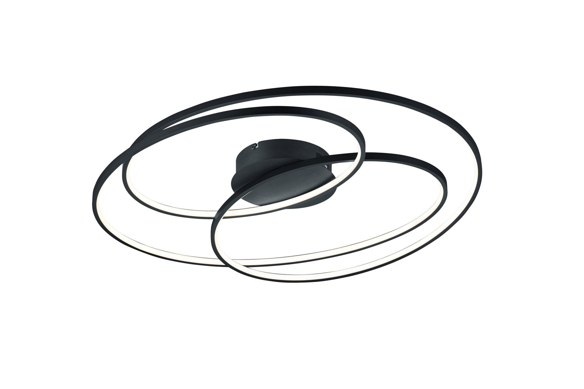 Trio Lighting Gale plafond 80 cm matt svart -