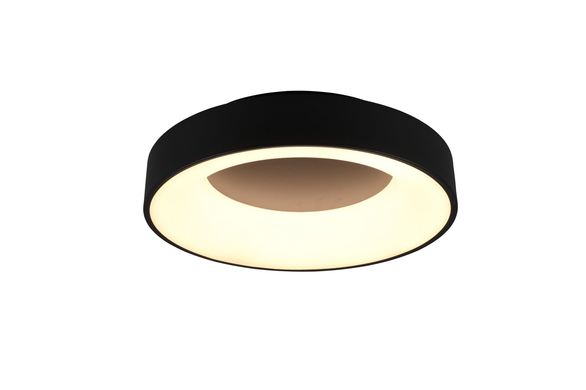 Trio Lighting Girona LED plafond 45cm matt svart - Matt svart