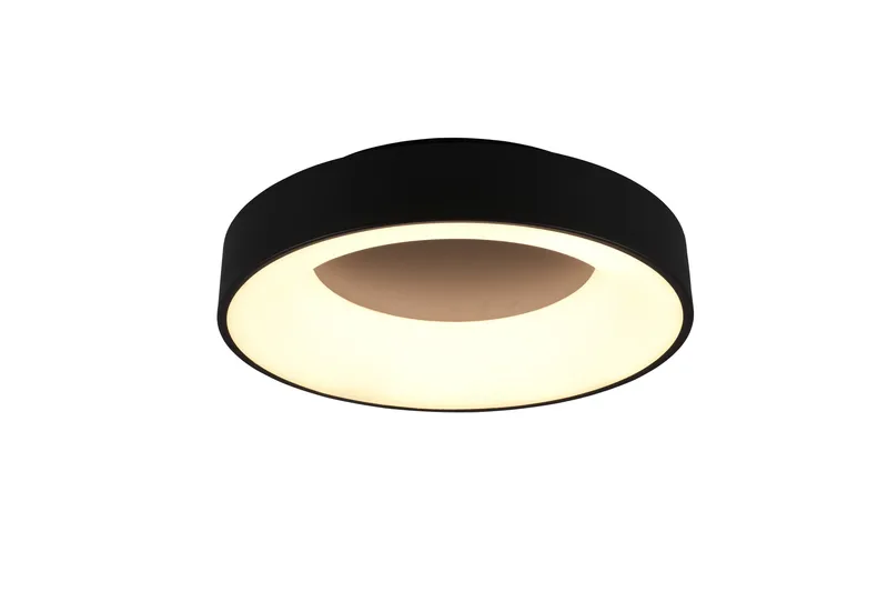 Trio Lighting Girona LED plafond 45cm matt svart, Matt svart