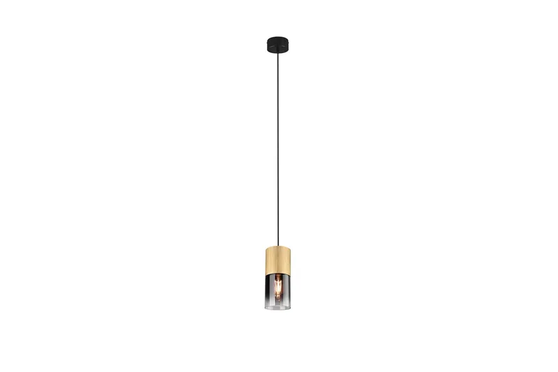Trio Lighting Robin taklampe 1L E27 matt messing/røkfarget, undefined