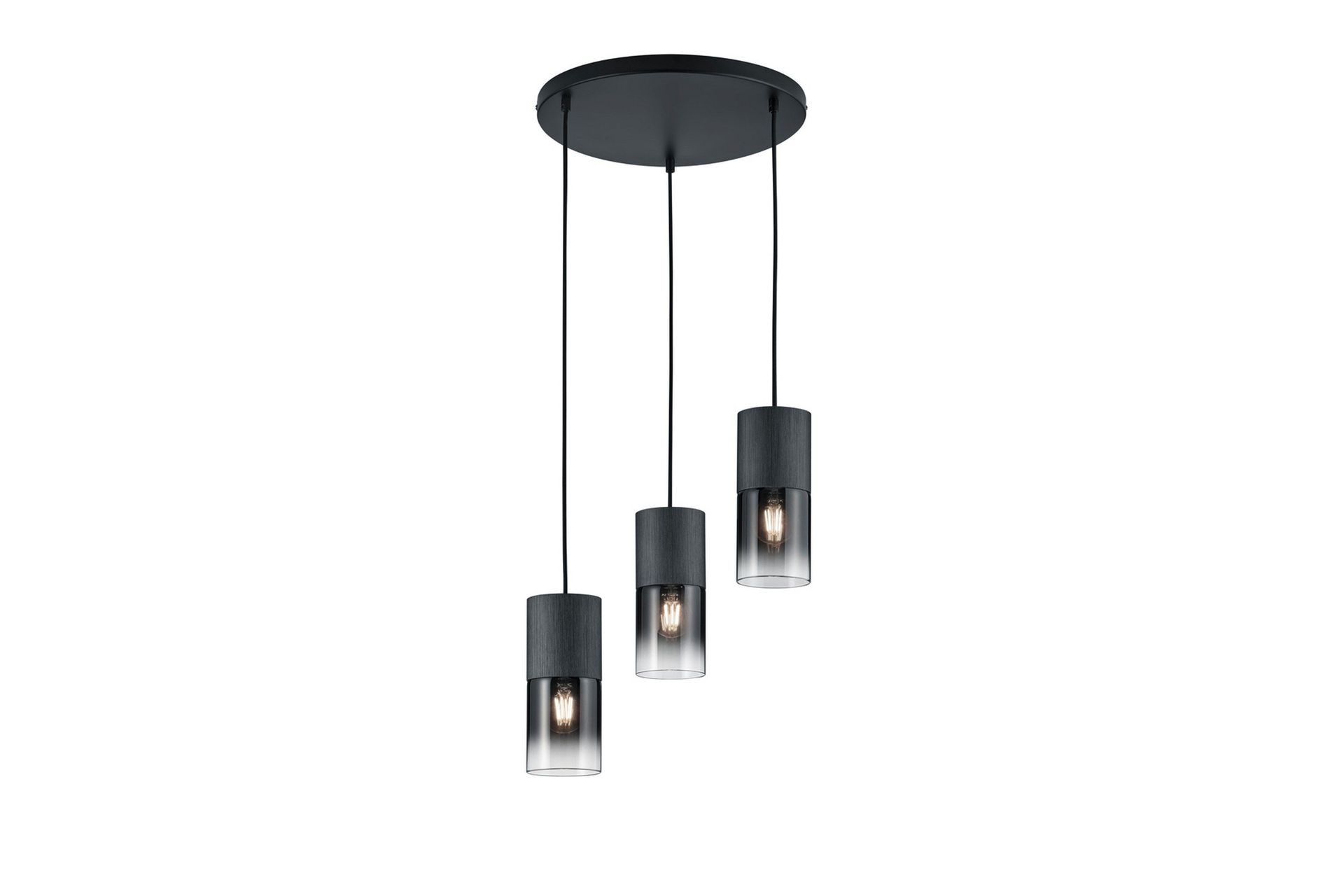 Trio Lighting Robin taklampe 3L E27 matt svart -