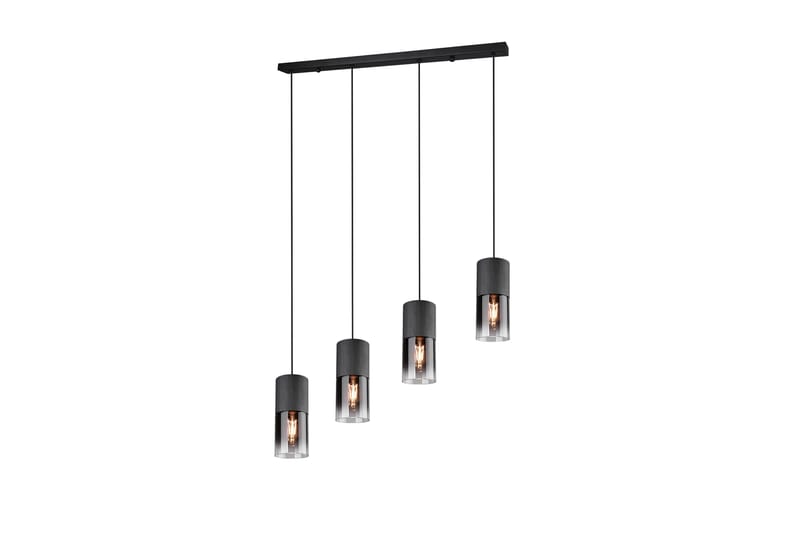 Trio Lighting Robin taklampe 4L E27 matt svart - Belysning - Innendørsbelysning & Lamper - Kjøkkenlampe - Taklampe kjøkken