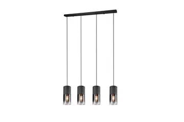 Trio Lighting Robin taklampe 4L E27 matt svart - Belysning - Innendørsbelysning & Lamper - Kjøkkenlampe - Taklampe kjøkken