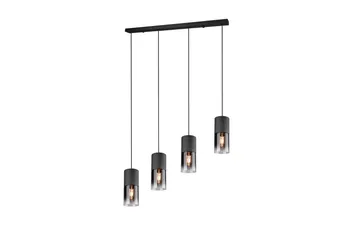Trio Lighting Robin taklampe 4L E27 matt svart - Belysning - Innendørsbelysning & Lamper - Kjøkkenlampe - Taklampe kjøkken