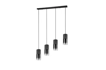 Trio Lighting Robin taklampe 4L E27 matt svart - Belysning - Innendørsbelysning & Lamper - Kjøkkenlampe - Taklampe kjøkken