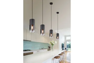 Trio Lighting Robin taklampe E27 matt svart - Belysning - Innendørsbelysning & Lamper - Kjøkkenlampe - Taklampe kjøkken