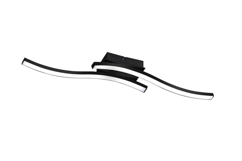 Trio Lighting Route LED plafond 2L matt sort - Matt svart/Hvit - Belysning - Innendørsbelysning & Lamper - Kjøkkenlampe - Taklampe kjøkken