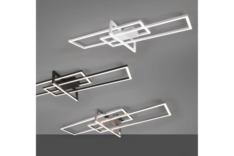 Trio Lighting Salinas LED plafond børstet stål - Belysning - Innendørsbelysning & Lamper - Kjøkkenlampe - Taklampe kjøkken