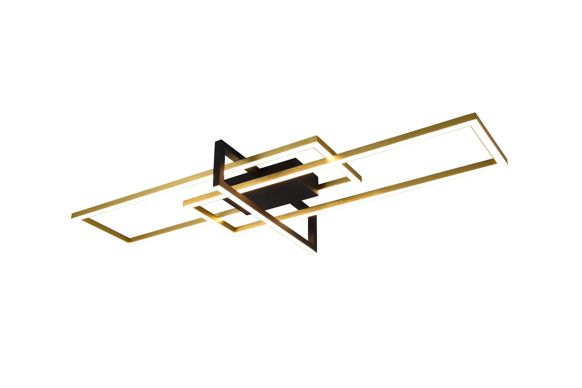 Trio Lighting Salinas LED plafond matt messing/matt svart -