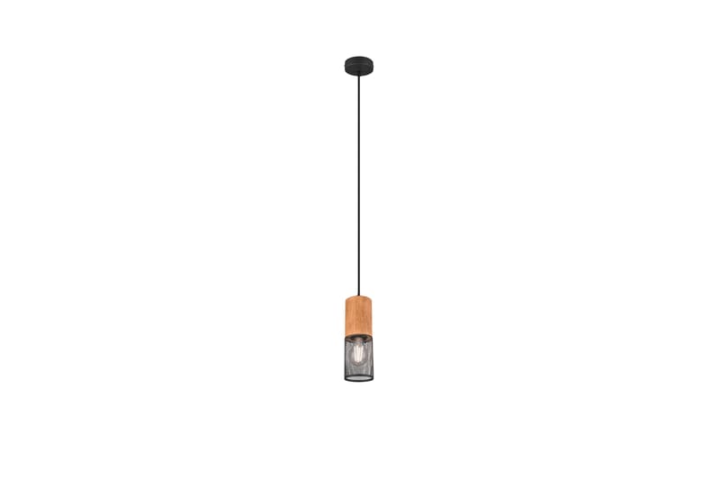 Trio Lighting Tosh taklampe E27 matt sort - Natur/Matt svart - Belysning - Innendørsbelysning & Lamper - Kjøkkenlampe - Taklampe kjøkken