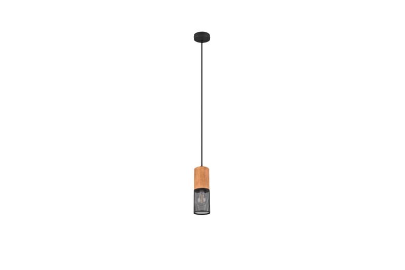 Trio Lighting Tosh taklampe E27 matt sort - Natur/Matt svart - Belysning - Innendørsbelysning & Lamper - Kjøkkenlampe - Taklampe kjøkken
