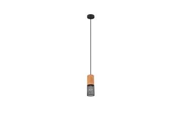 Trio Lighting Tosh taklampe E27 matt sort - Natur/Matt svart - Belysning - Innendørsbelysning & Lamper - Kjøkkenlampe - Taklampe kjøkken