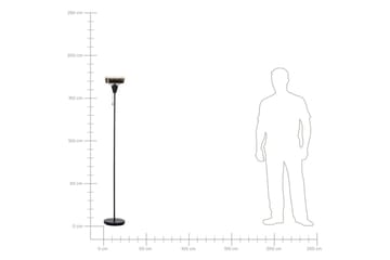 Krokve Gulvlampe 175 cm - Svart/Mørkebrun - Belysning - Innendørsbelysning & Lamper - Soveromslampe