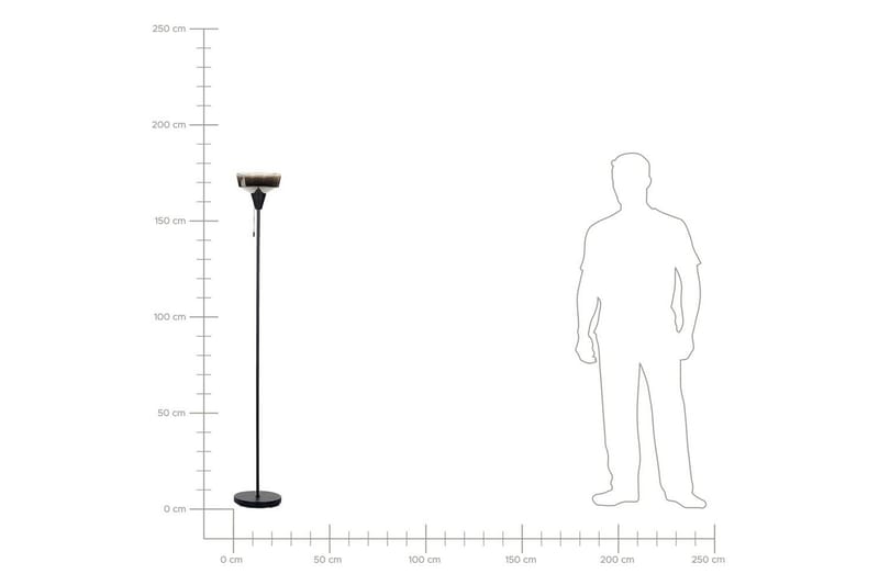 Krokve Gulvlampe 175 cm - Svart/Mørkebrun - Belysning - Innendørsbelysning & Lamper - Soveromslampe