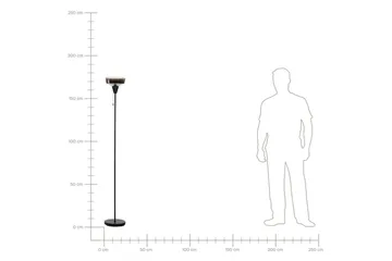 Krokve Gulvlampe 175 cm - Svart/Mørkebrun - Belysning - Innendørsbelysning & Lamper - Soveromslampe