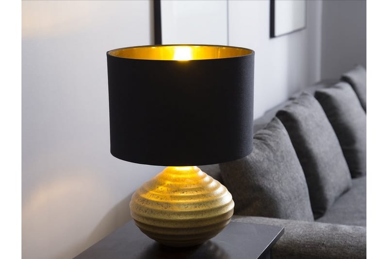 Kuban Bordlampe 32 cm - Gull - Soveromslampe - Bordlampe