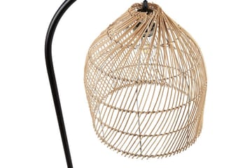 Lakskol Gulvlampe 165 cm - Svart/Natur - Belysning - Innendørsbelysning & Lamper - Soveromslampe