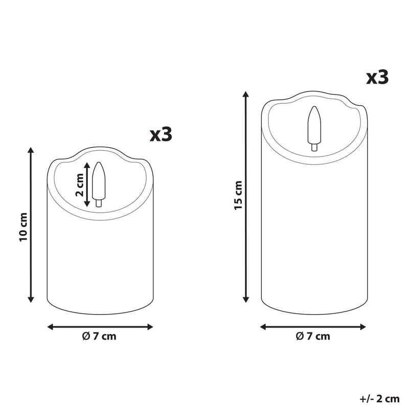 LED-lys Amorea Sett med 6 - Innredning - Julepynt & helgedekorasjon - Julepynt & juledekorasjon - Lys jul