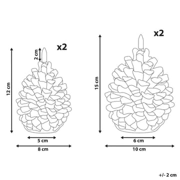 LED-lys Ivresse Sett med 4 - Innredning - Julepynt & helgedekorasjon - Julepynt & juledekorasjon - Lys jul