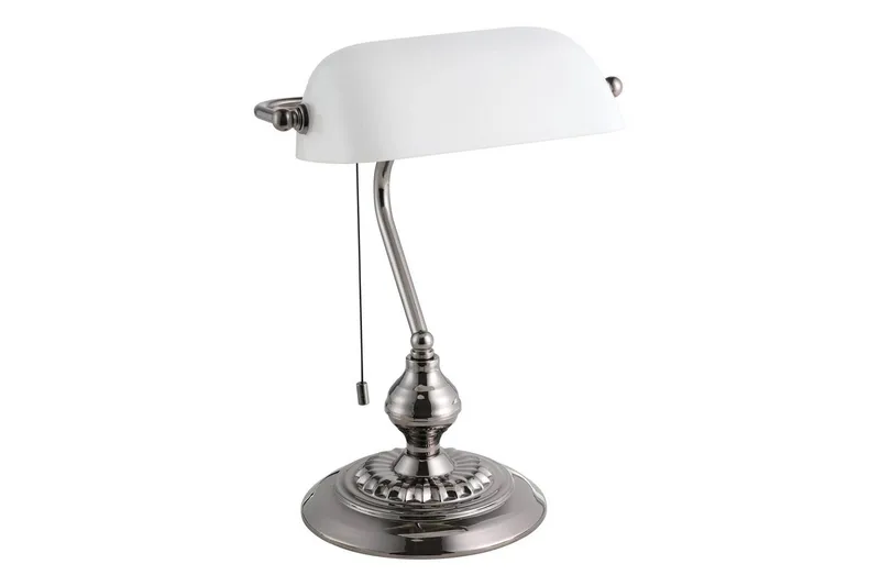 Bordlampe Eglo Banker Nickel Hvit, Hvit