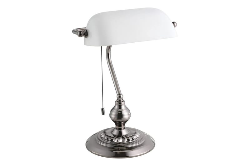 Bordlampe Eglo Banker Nickel Hvit - Hvit - Belysning - Innendørsbelysning & Lamper - Bordlampe - Skrivebordslampe