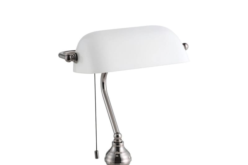 Bordlampe Eglo Banker Nickel Hvit - Hvit - Belysning - Innendørsbelysning & Lamper - Bordlampe - Skrivebordslampe