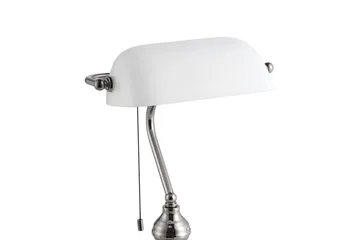 Bordlampe Eglo Banker Nickel Hvit - Hvit - Belysning - Innendørsbelysning & Lamper - Bordlampe - Skrivebordslampe