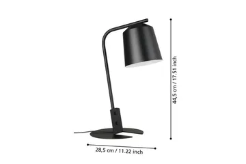 Bordlampe Eglo Oneda - Svart/Hvit - Belysning - Innendørsbelysning & Lamper - Bordlampe - Skrivebordslampe